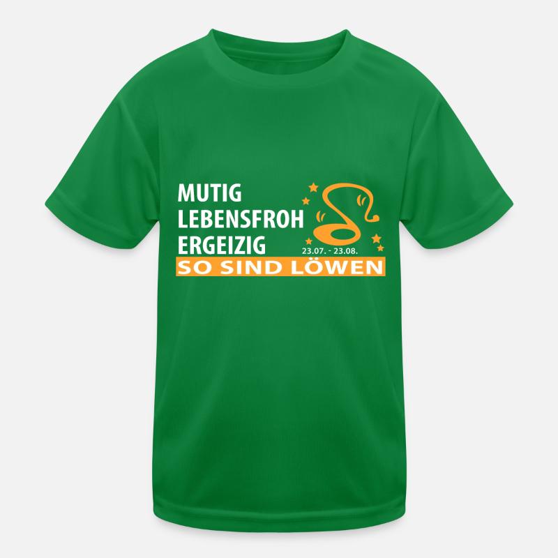 Sternzeichen Löwe - Eigenschaften Kinder Funktions-T-Shirt