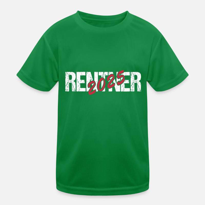 Rente 2025 Das wars Endlich Rentner Kinder Funktions-T-Shirt