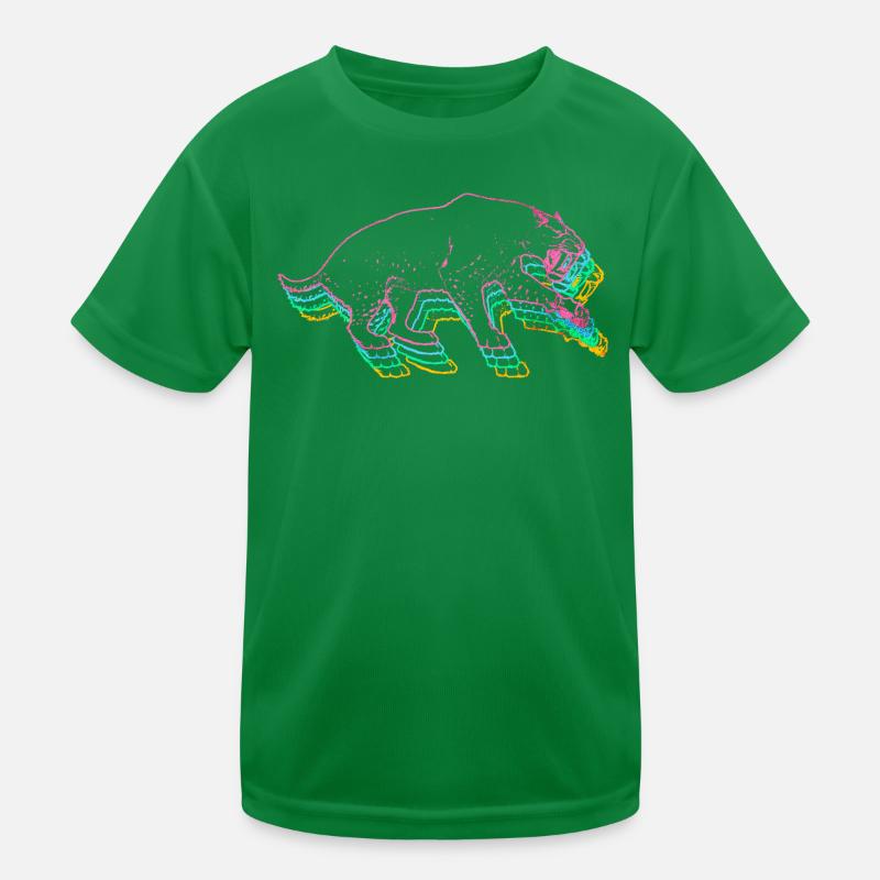 Säbelzahntiger Kinder Funktions-T-Shirt