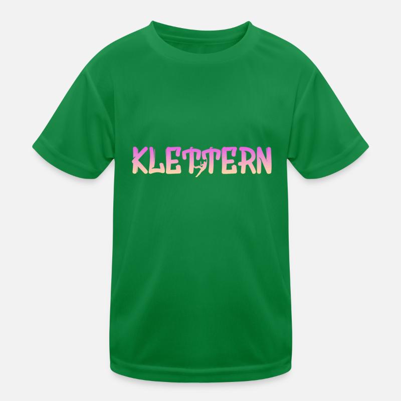Klettern Kinder Funktions-T-Shirt