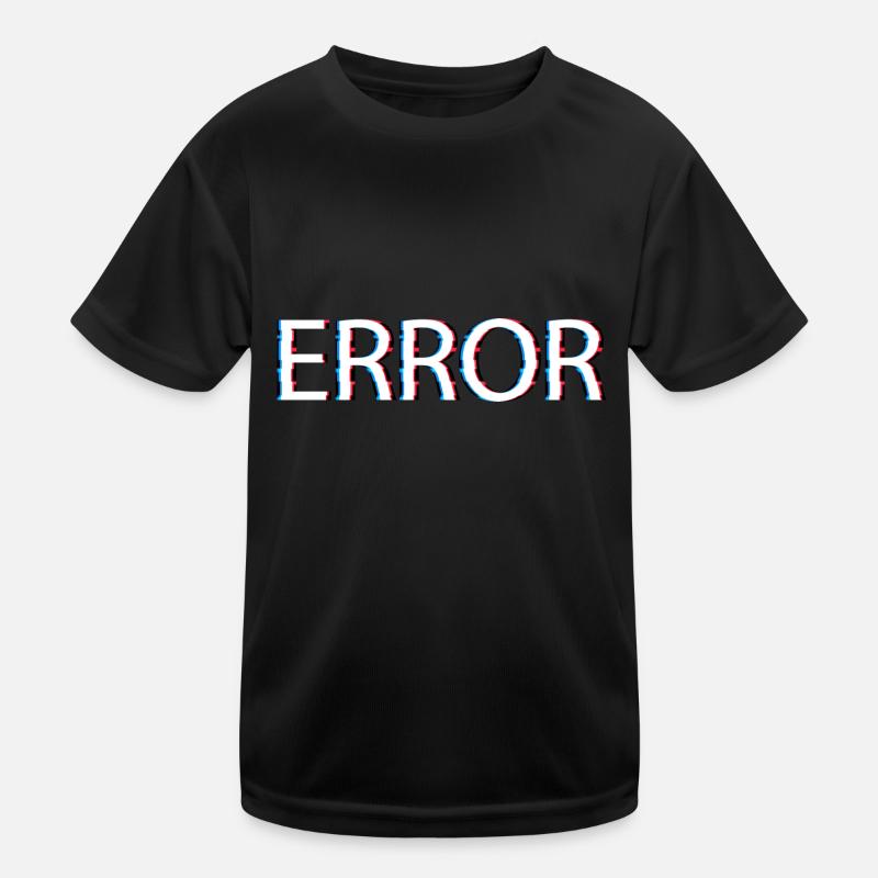 Conception d’erreur avec effet de glitch cool T-shirt sport Enfant