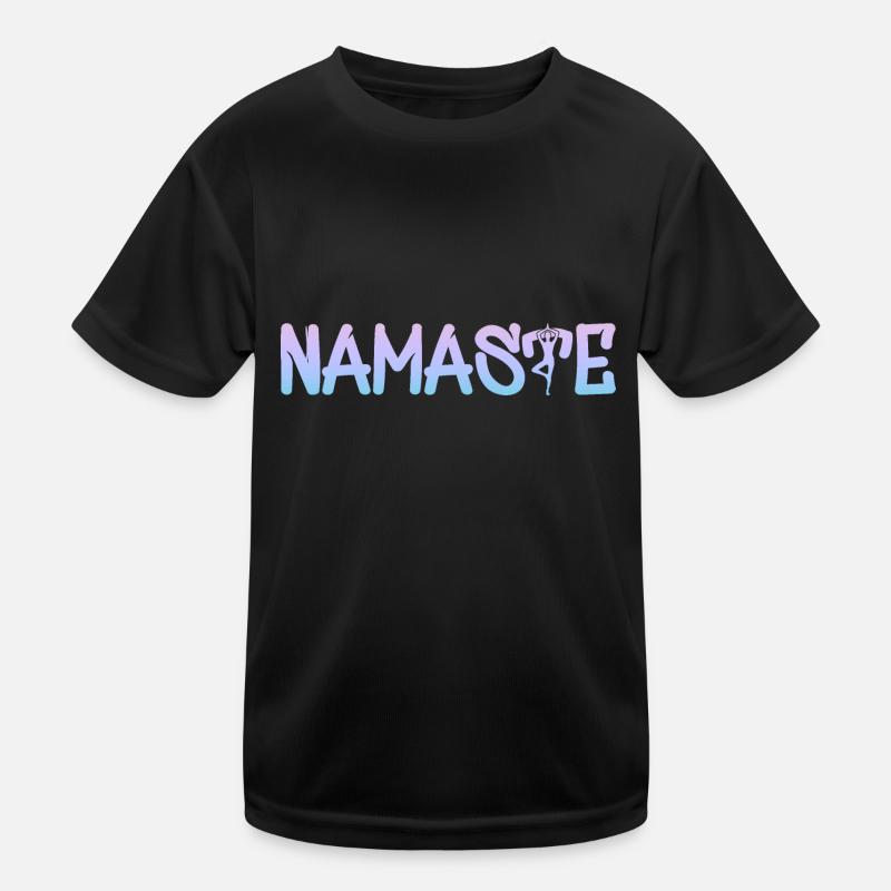 Yoga Om Namaste Chakra Kinder Funktions-T-Shirt
