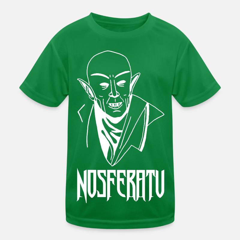 Nosferatu the vampire (white) Kids Functional T-Shirt