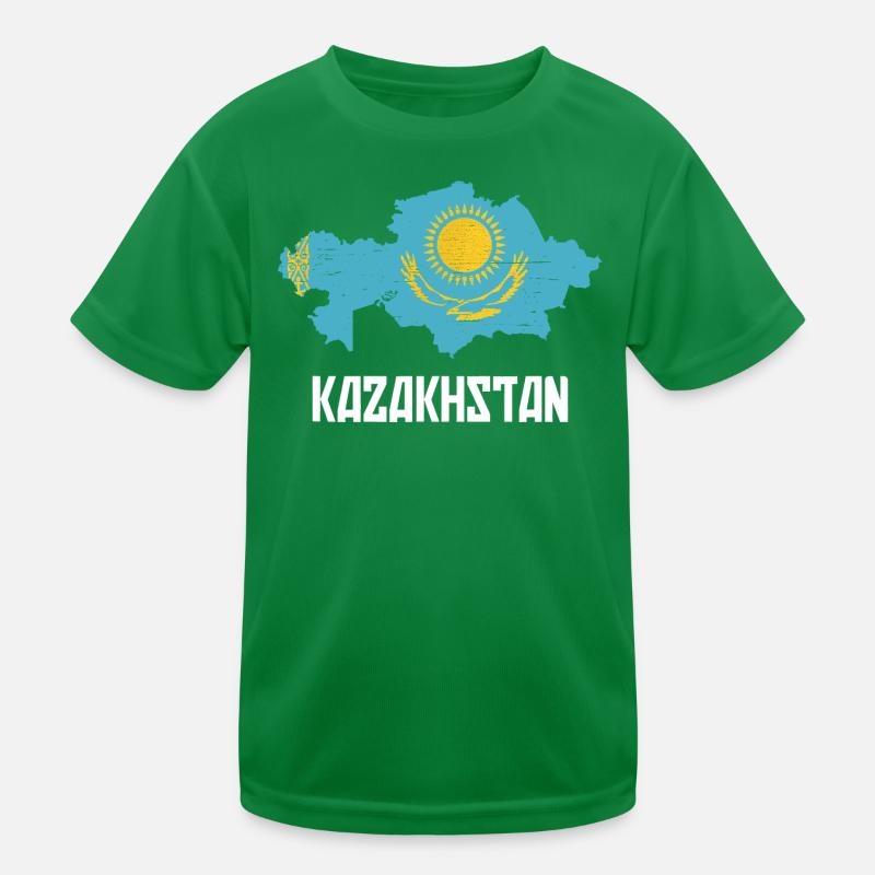 Kasachstan Grafik Kinder Funktions-T-Shirt