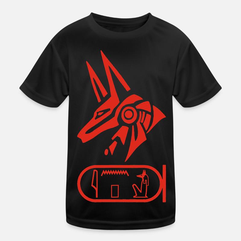 Gott Anubis (rot) Kinder Funktions-T-Shirt