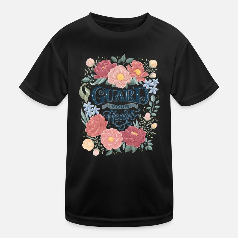 Schütze dein Herz Kinder Funktions-T-Shirt