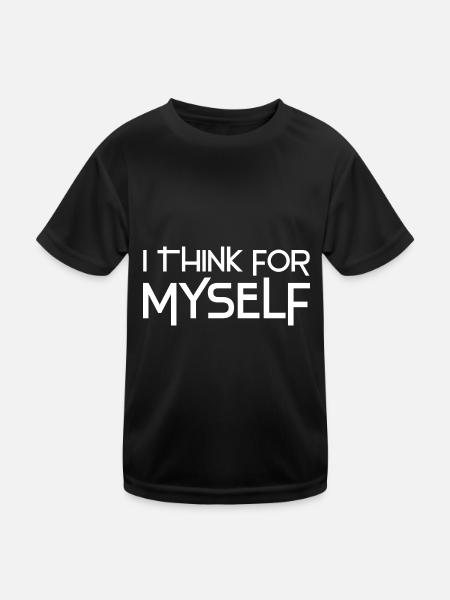 Atheismus - Kinder Funktions-T-Shirt - Schwarz - Vorne
