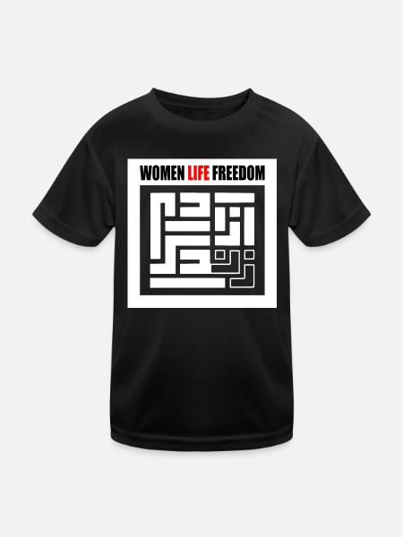 Women life freedom - Maglietta sportiva per bambini - nero