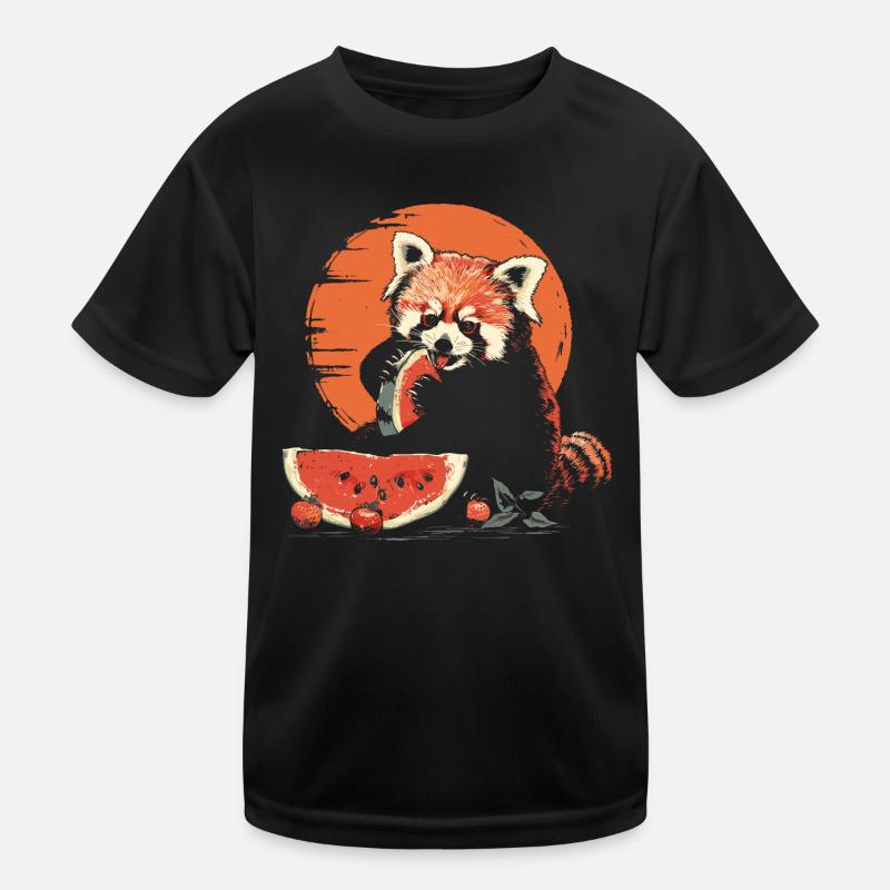 Panda roux Chat Ours Panda roux Pastèque T-shirt sport Enfant