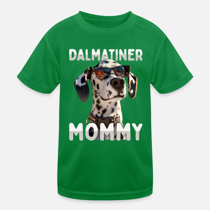 Dalmatiner Mommy Hunde Mama Mutter Muttertag Mom Kinder Funktions-T-Shirt