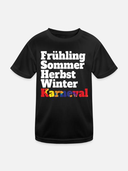 Carnival Fifth Season Kölsch Fastelovend Cologne - Kids Functional T-Shirt - black - Front