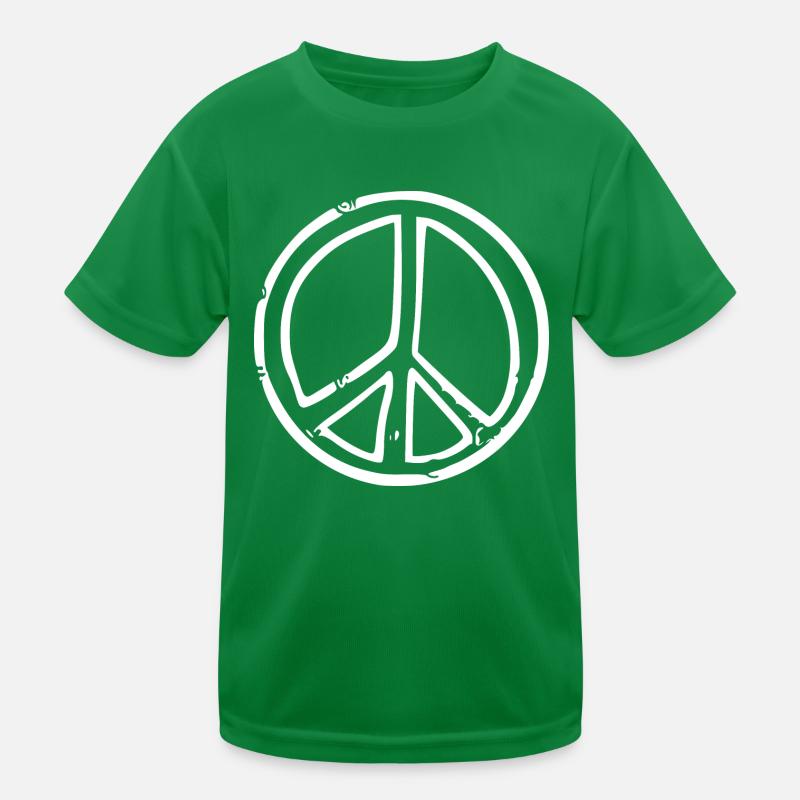 Peacezeichen Kinder Funktions-T-Shirt