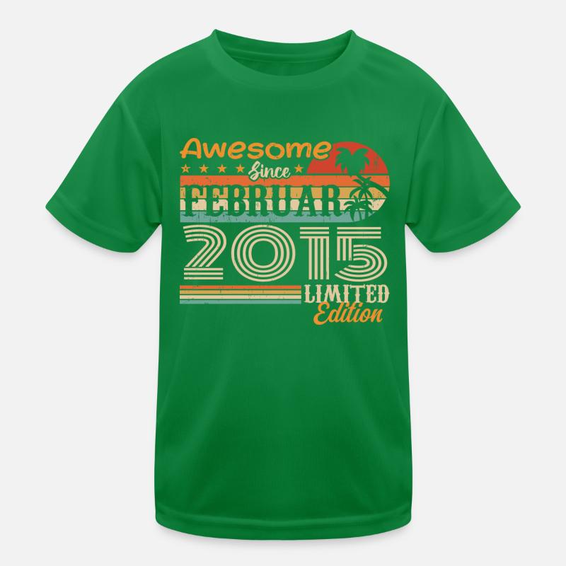 Geburtstag Vintage Geschenkidee Februar 2015 Kinder Funktions-T-Shirt