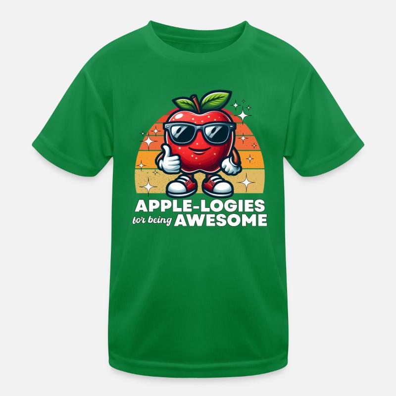 APPLE-LOGIES FOR BEING AWESOME Kids Functional T-Shirt