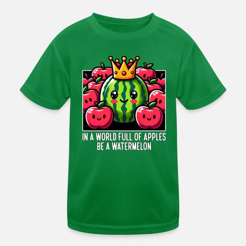 DANS UN MONDE PLEIN DE POMMES, SOYEZ UNE PASTÈQUE T-shirt sport Enfant