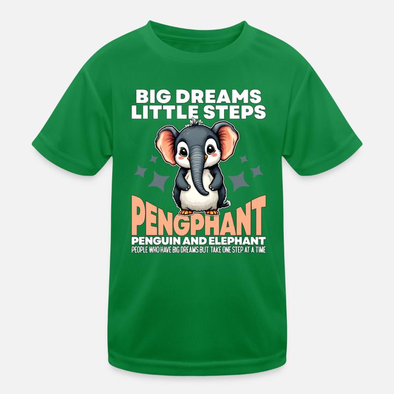BIG DREAMS LITTLE STEPS - PINGOUIN ET ÉLÉPHANT T-shirt sport Enfant