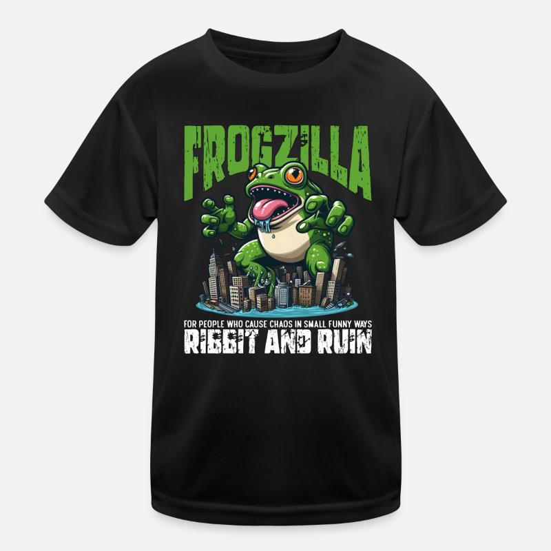 RIBBIT UND RUINE - FROGZILLA Kinder Funktions-T-Shirt