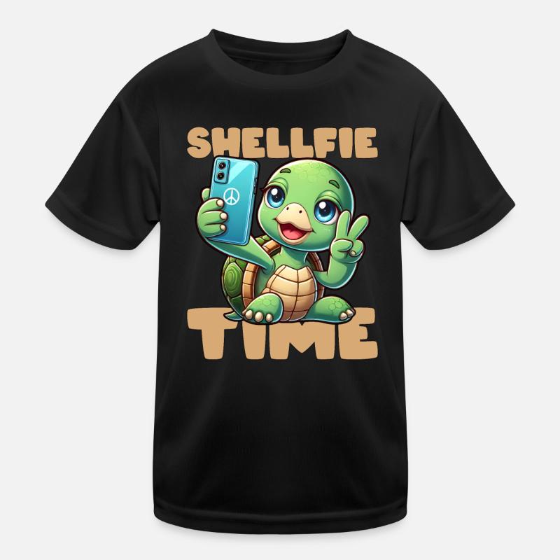 SHELLFIE-ZEIT! Kinder Funktions-T-Shirt