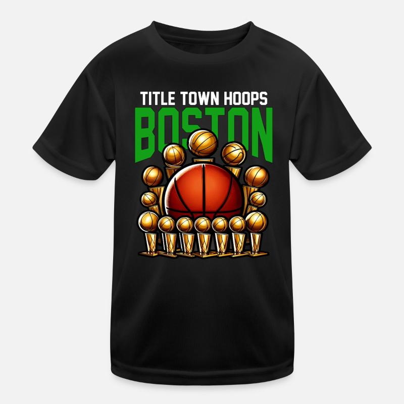 TITLE TOWN HOOPS - BASKETBALL Kinder Funktions-T-Shirt