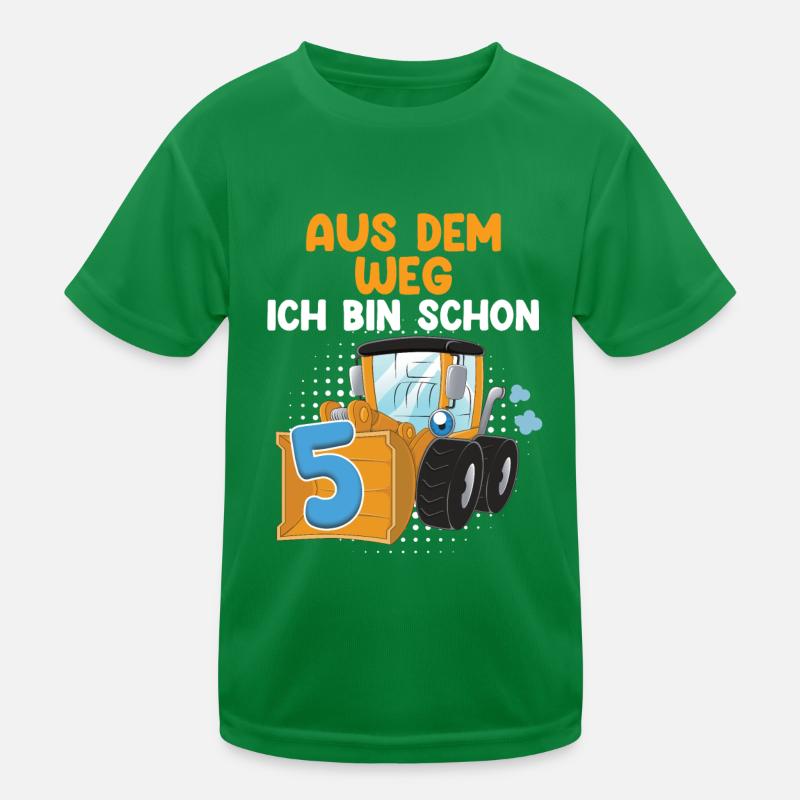 Kindergeburtstag 5. Geburtstag Ich Bin Schon 5 Kinder Funktions-T-Shirt