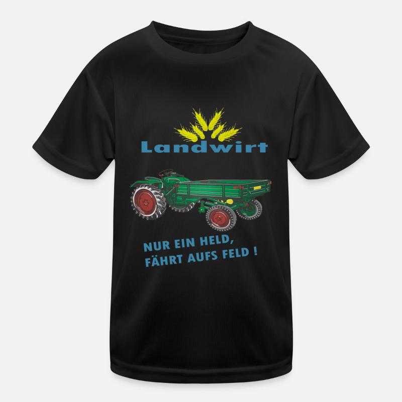 Traktor, Landwirt, Oldtimer Kinder Funktions-T-Shirt