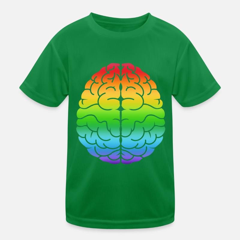 Rainbow Brain - celebrate Neurodiversity Kids Functional T-Shirt