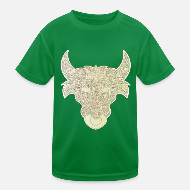 Stier - Bulle - Büffel Kinder Funktions-T-Shirt