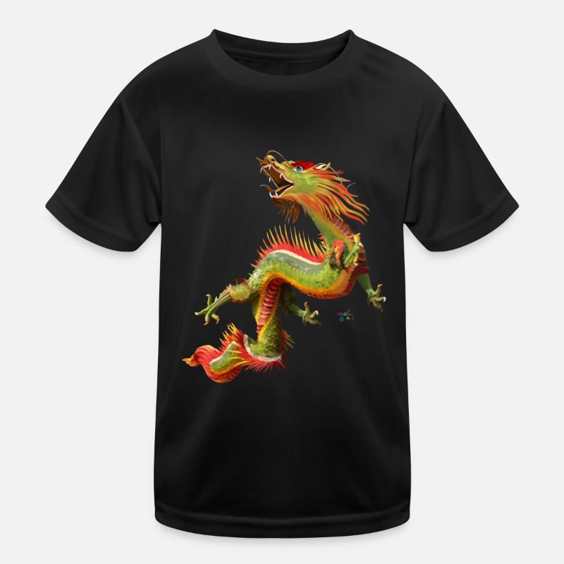 Chinese Dragon Kids Functional T-Shirt