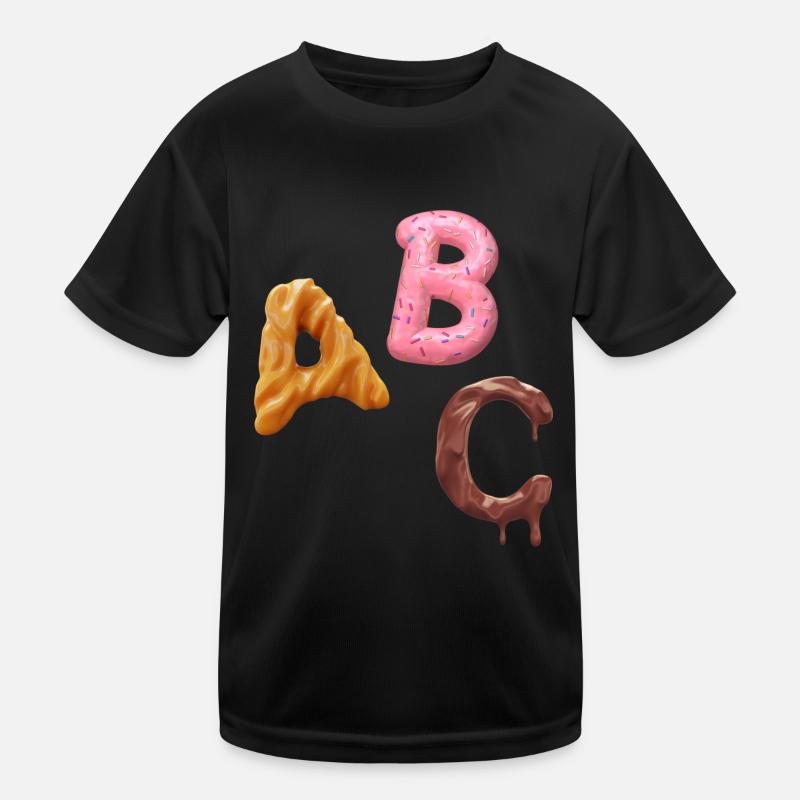 A B C Kinder Funktions-T-Shirt