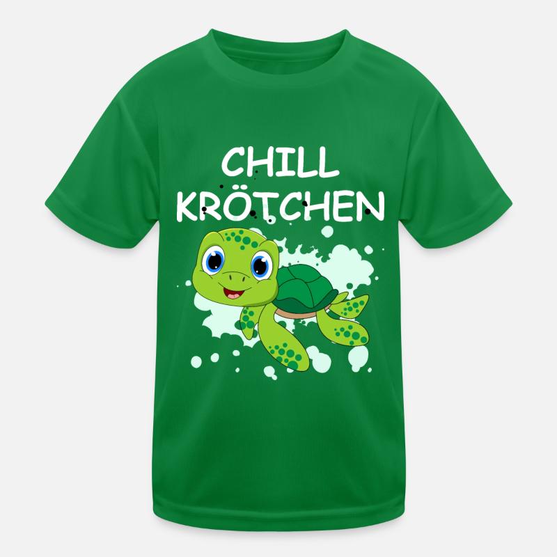 Chill Krötchen Schildkröte Chillen Turtle Relax Kinder Funktions-T-Shirt