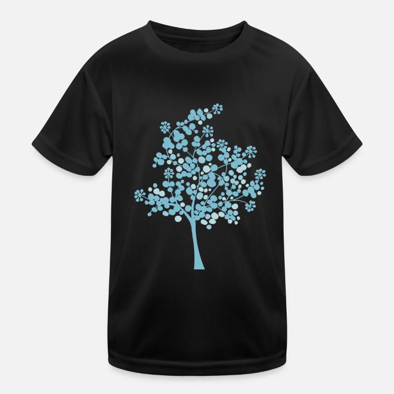 Snowball tree - Kids Functional T-Shirt - black