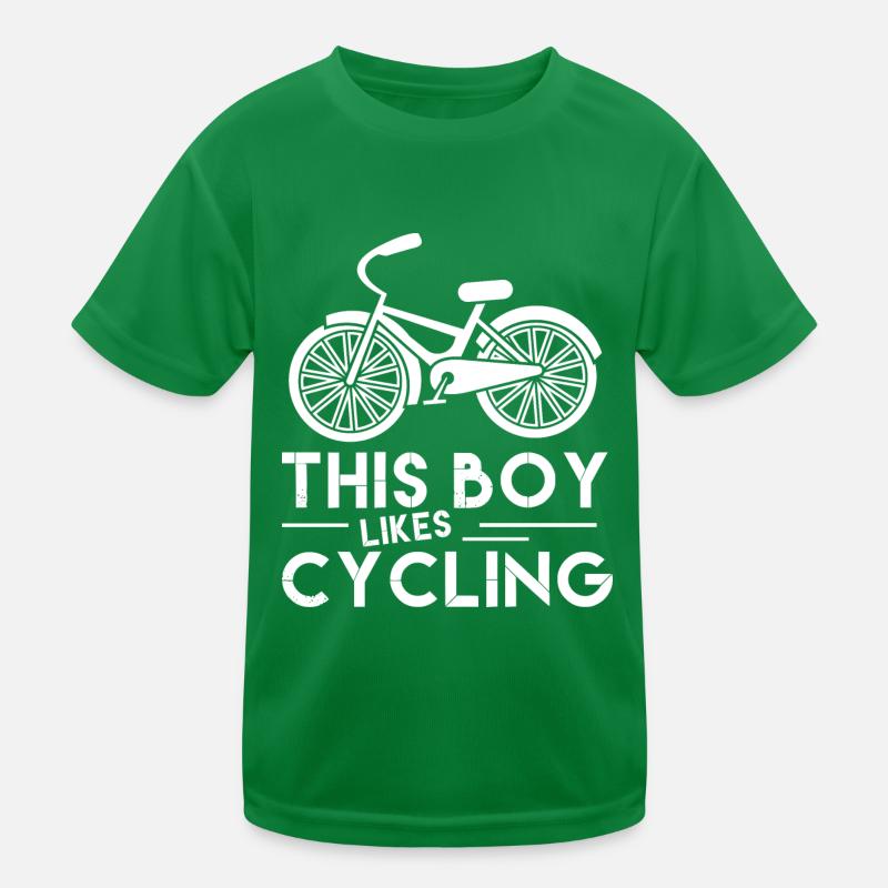 Un garçon aime faire du vélo de course cardio T-shirt sport Enfant