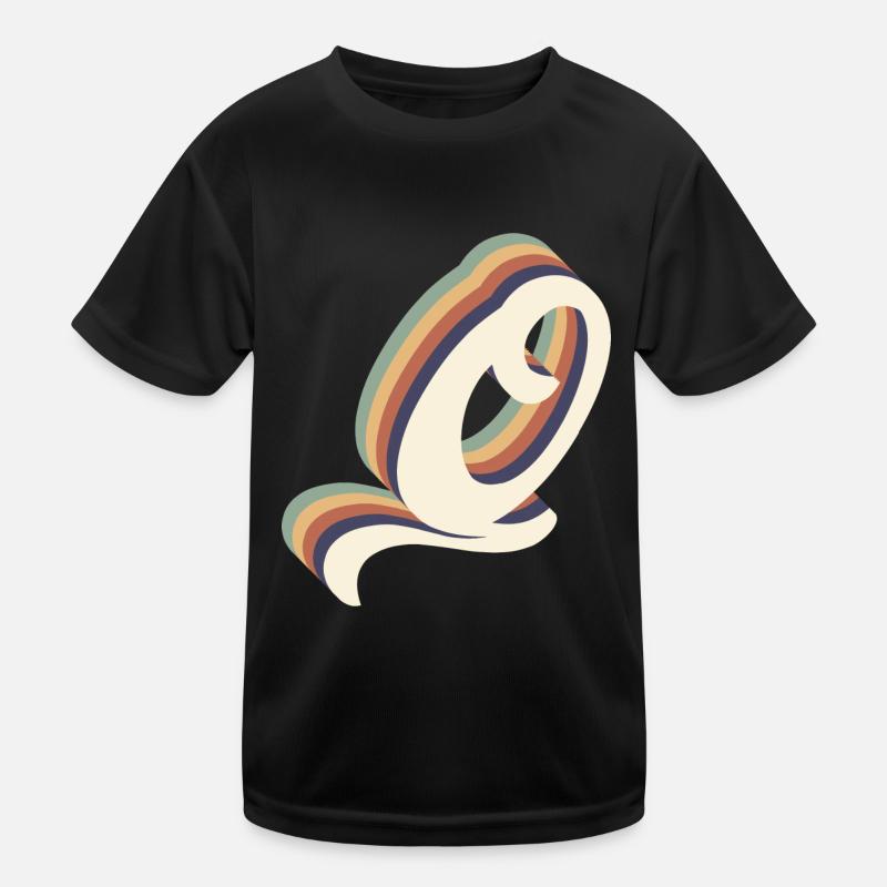 Buchstabe Q Kinder Funktions-T-Shirt