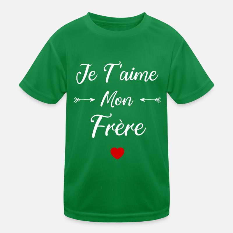 je t'aime mon Frère T-shirt sport Enfant