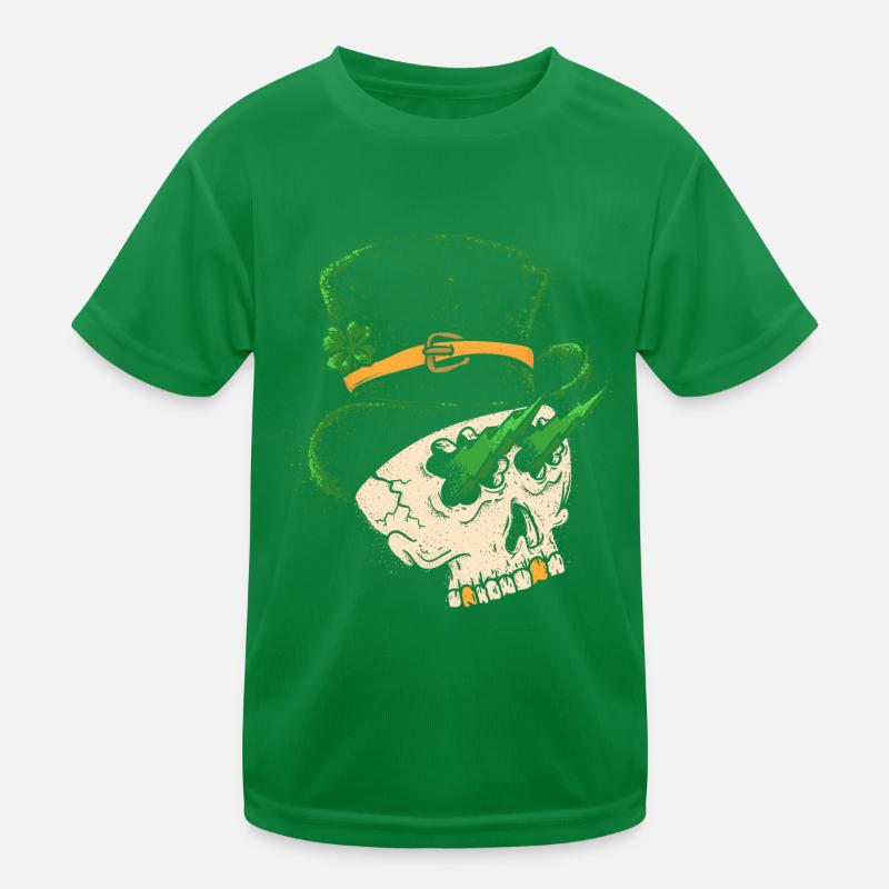 Crâne de St Patrick T-shirt sport Enfant