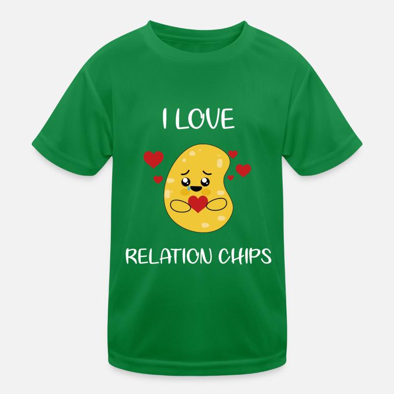 I Love Relation Chips Potato - süße Kartoffel Kinder Funktions-T-Shirt