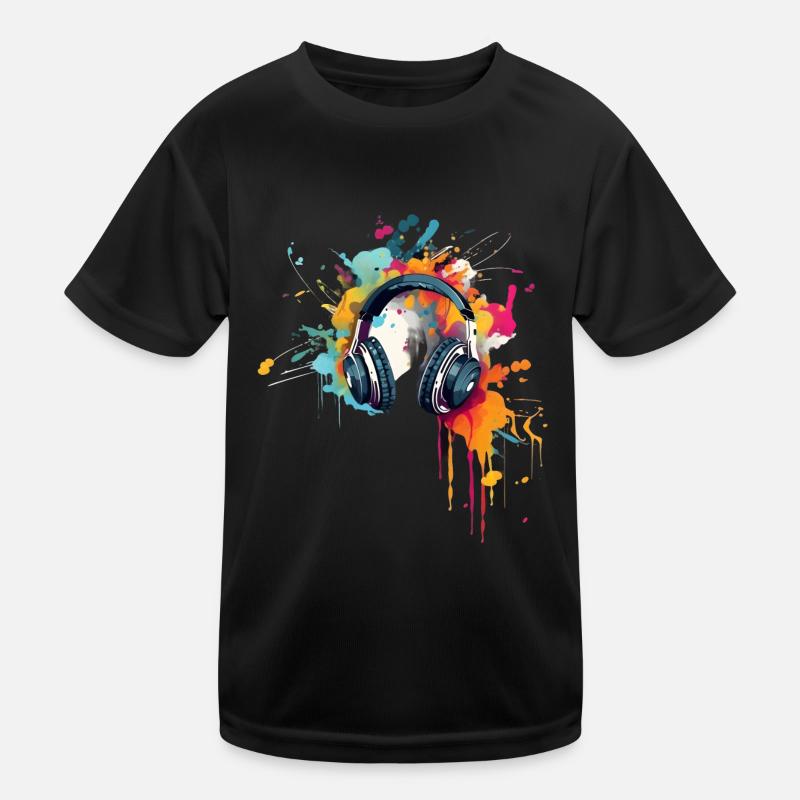 Farbenfrohe Klänge Kinder Funktions-T-Shirt