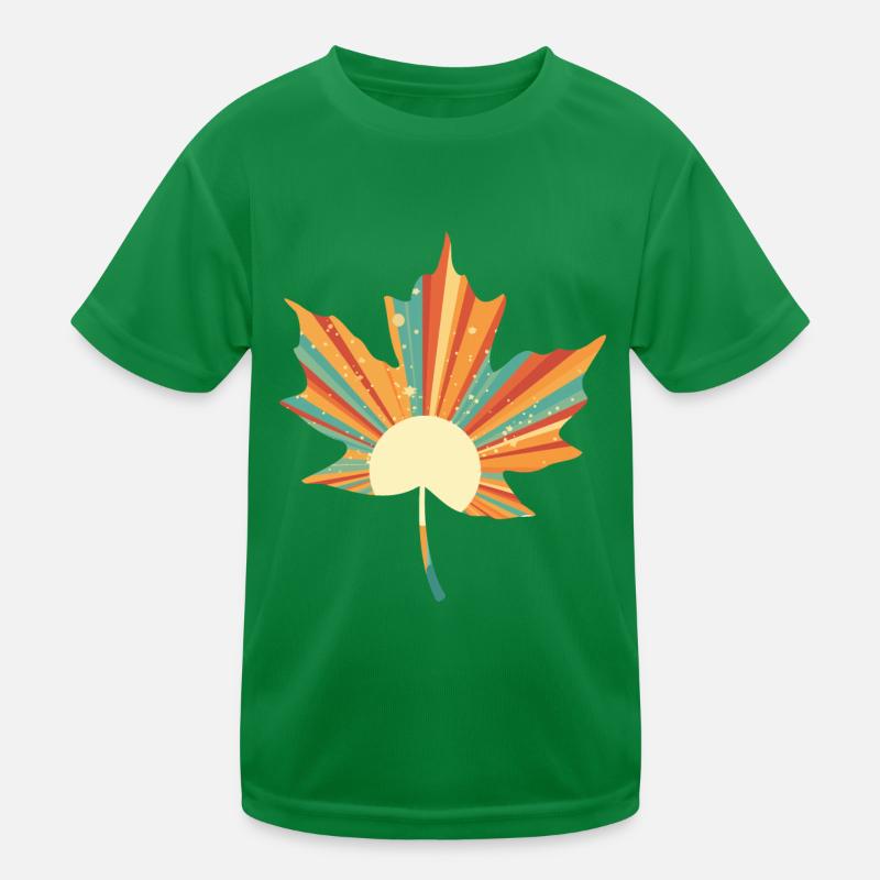 feuille rétro T-shirt sport Enfant