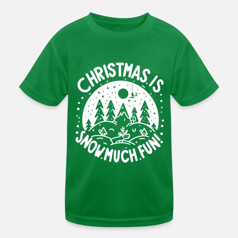 Noël, c’est la neige : beaucoup de plaisir ! T-shirt sport Enfant