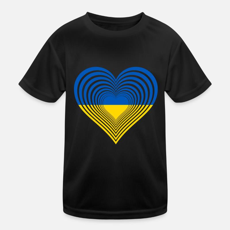 Ukraine Kinder Funktions-T-Shirt