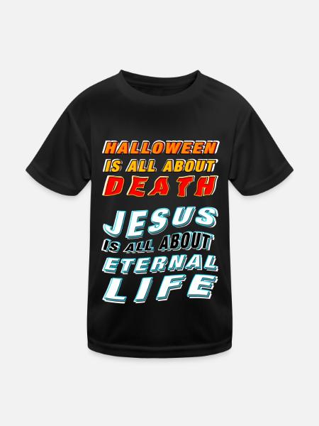 Jesus is about Life - Kids Functional T-Shirt - black - Front