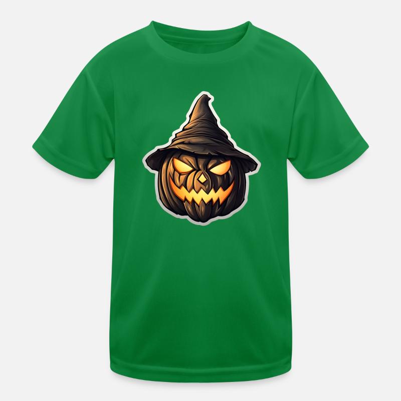 Pumpkinlord Pumpkin Witch Hat Witch Hat Kids Functional T-Shirt