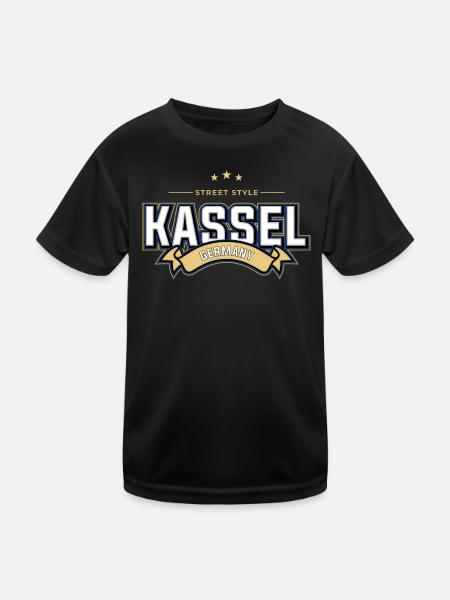 Kassel - Kids Functional T-Shirt - black - Front