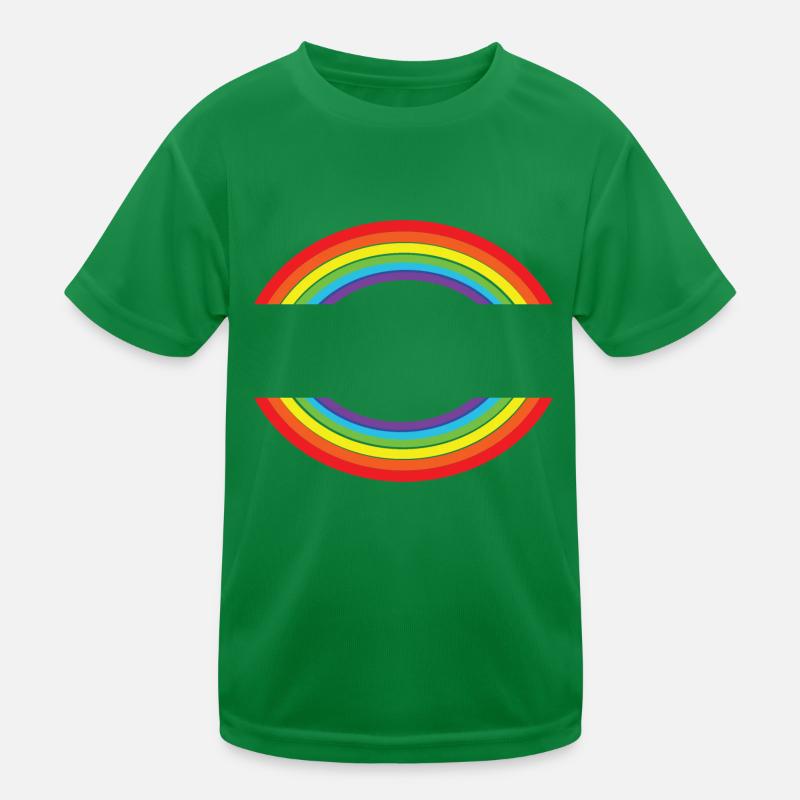 Rainbow customizable first name mood gift Kids Functional T-Shirt