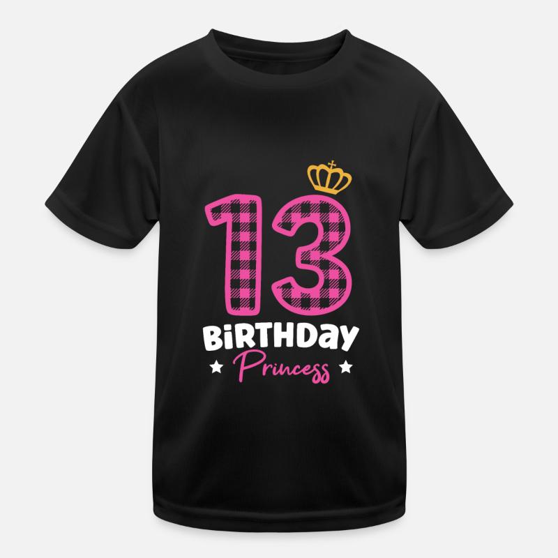 13. Geburtstag Mädchen Geschenk Kinder Funktions-T-Shirt