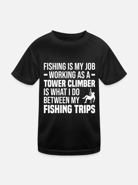 Turmbesteiger - Kinder Funktions-T-Shirt - Schwarz - Vorne