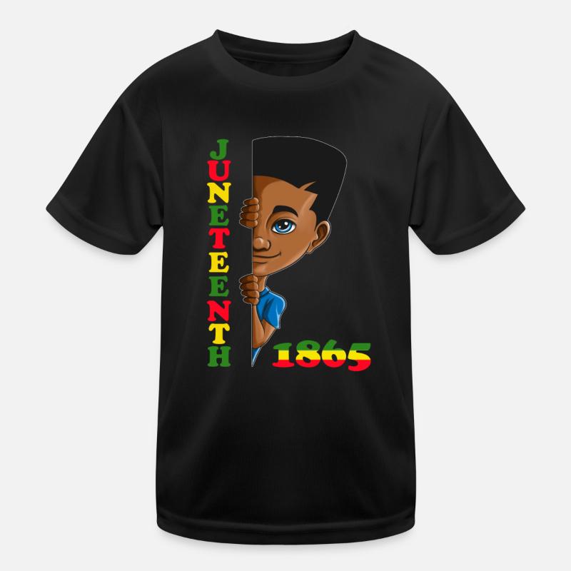 Boy no longer hides Juneteenth 1865 Kids Functional T-Shirt
