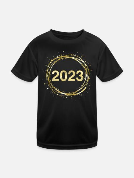 2023 - Kids Functional T-Shirt - black - Front