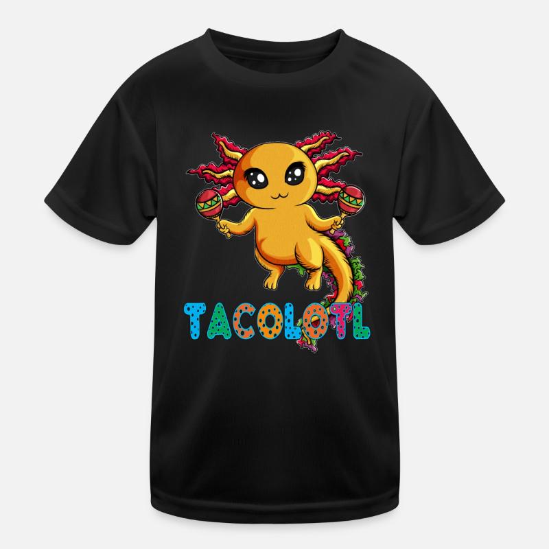 Axolotl Lurch als Taco Mexiko Cinco de Mayo Kinder Funktions-T-Shirt