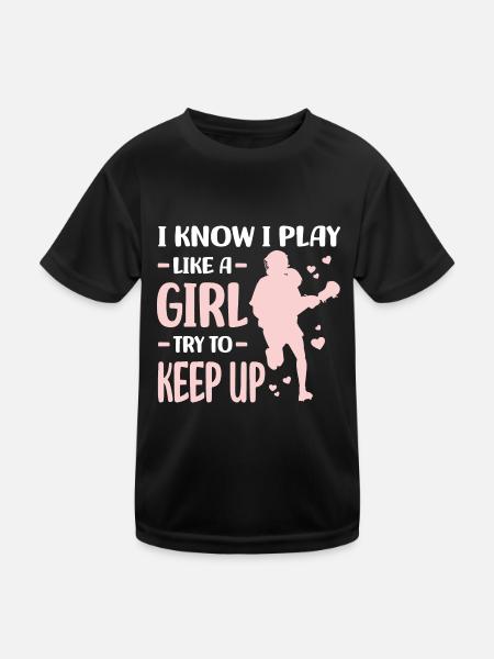 Lacrosse Players - Kids Functional T-Shirt - black - Front